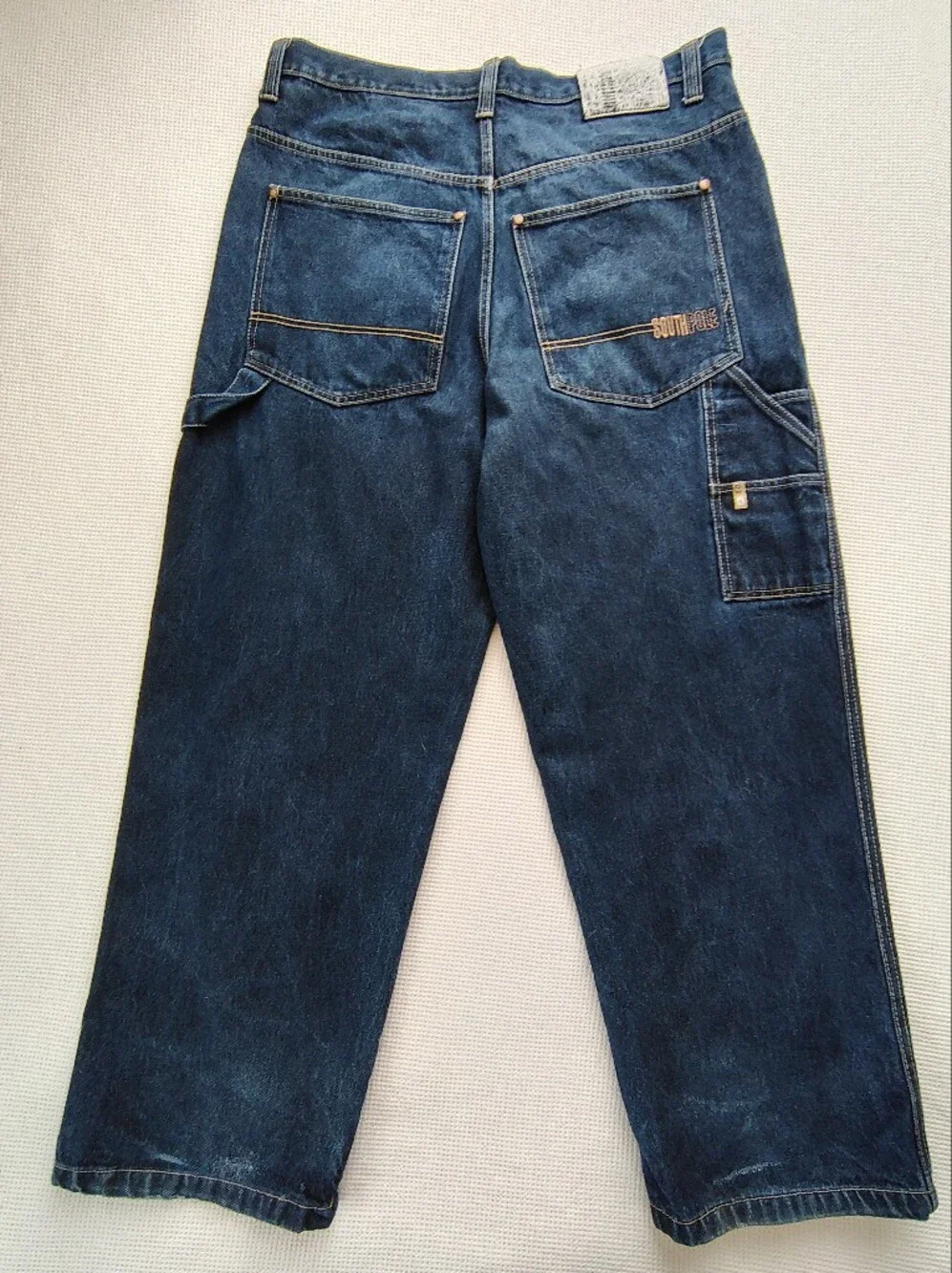 South Pole Men's Dark Blue Denim Jeans Size 38